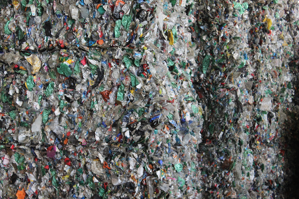 compacted-plastic-bottles-recycling-stockton